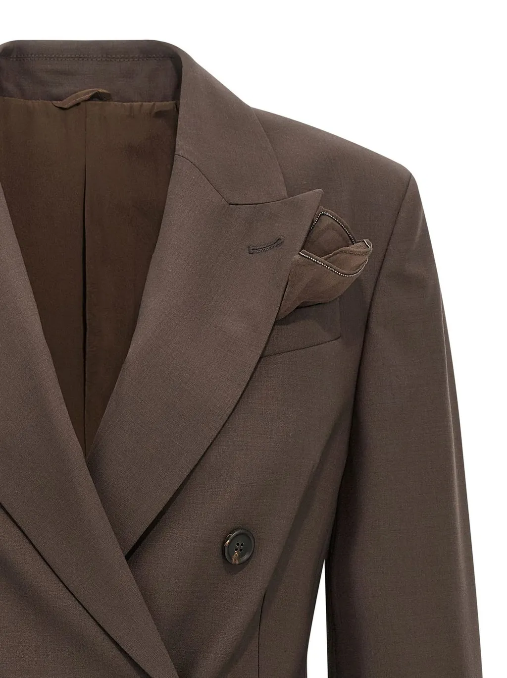 Double-Breasted Long Sleeved Blazer