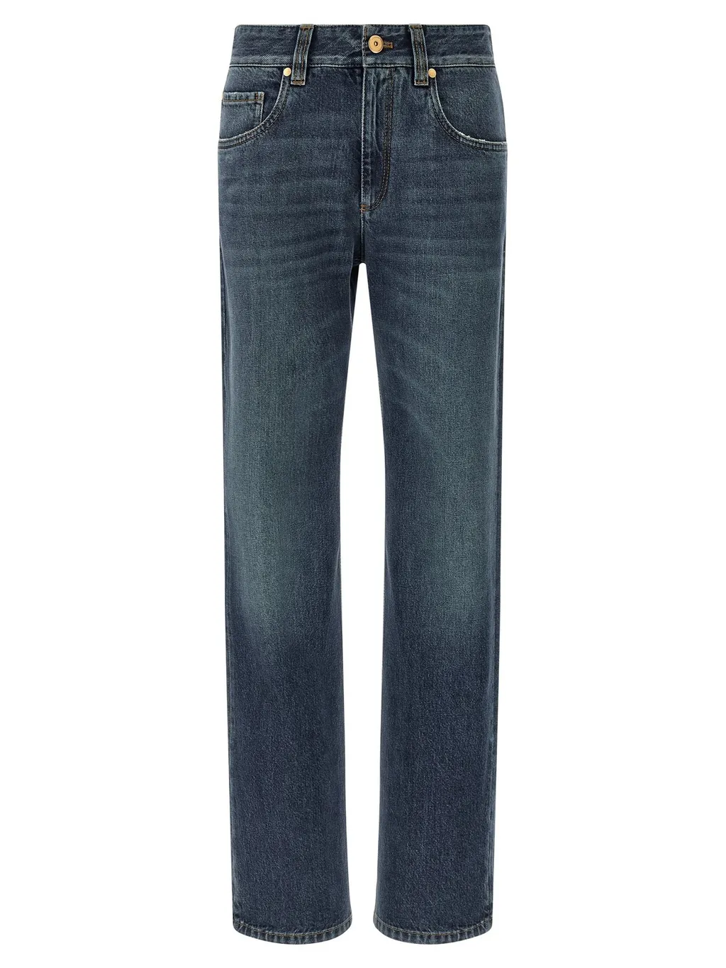 High Waisted Straight-Leg Jeans