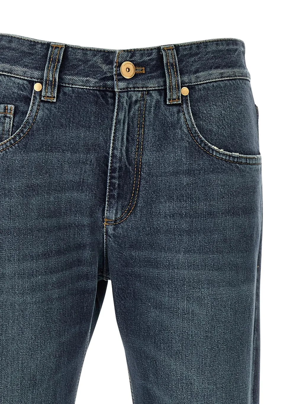 High Waisted Straight-Leg Jeans