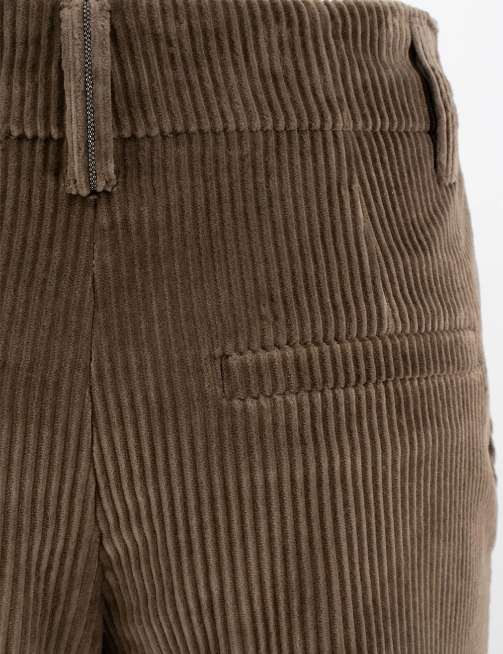 Corduroy Straight Leg Trousers