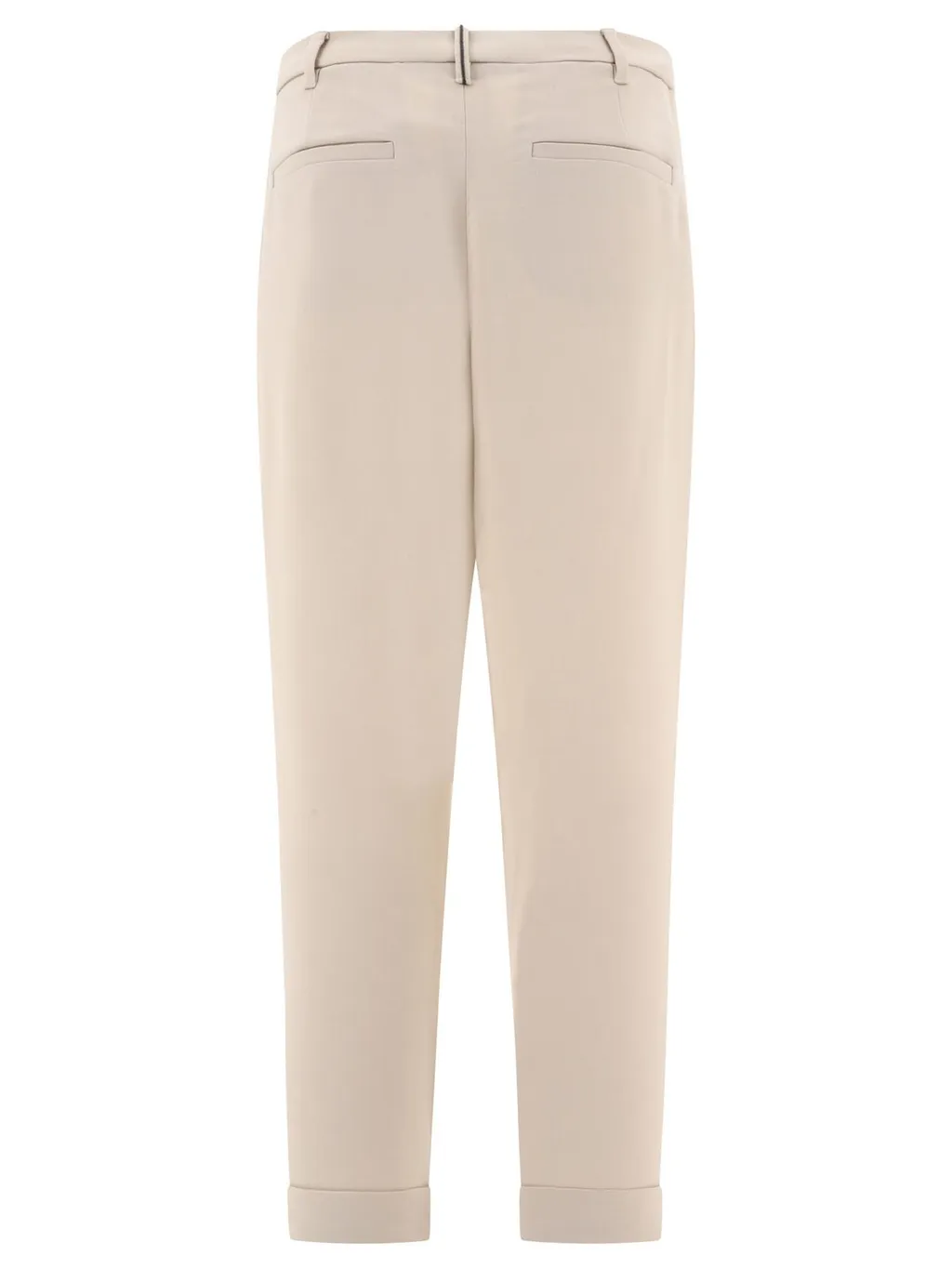 High-Waist Pleated Trousers