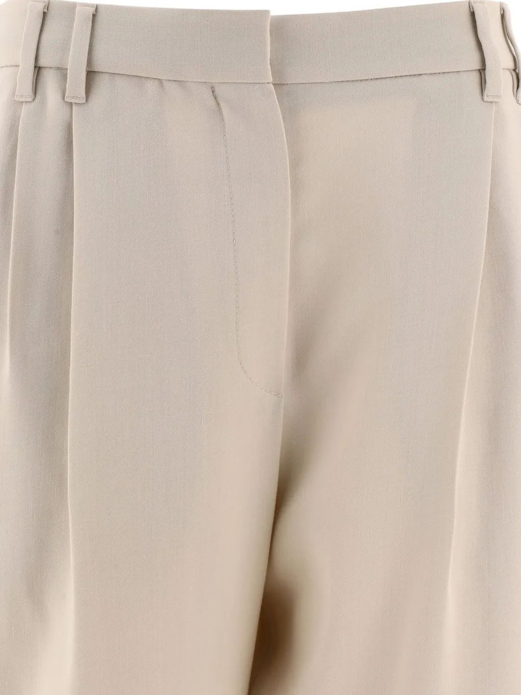 High-Waist Pleated Trousers