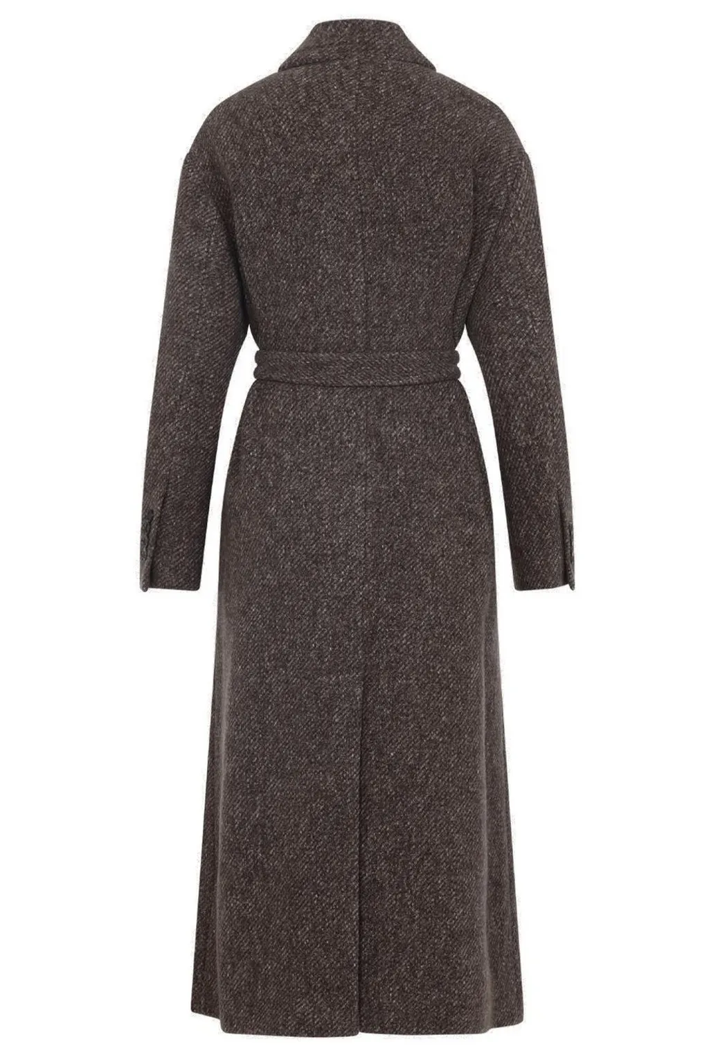 Single-Breasted Belted Coat