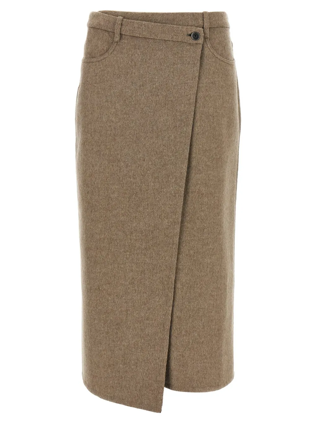 Wrapped Midi Skirt