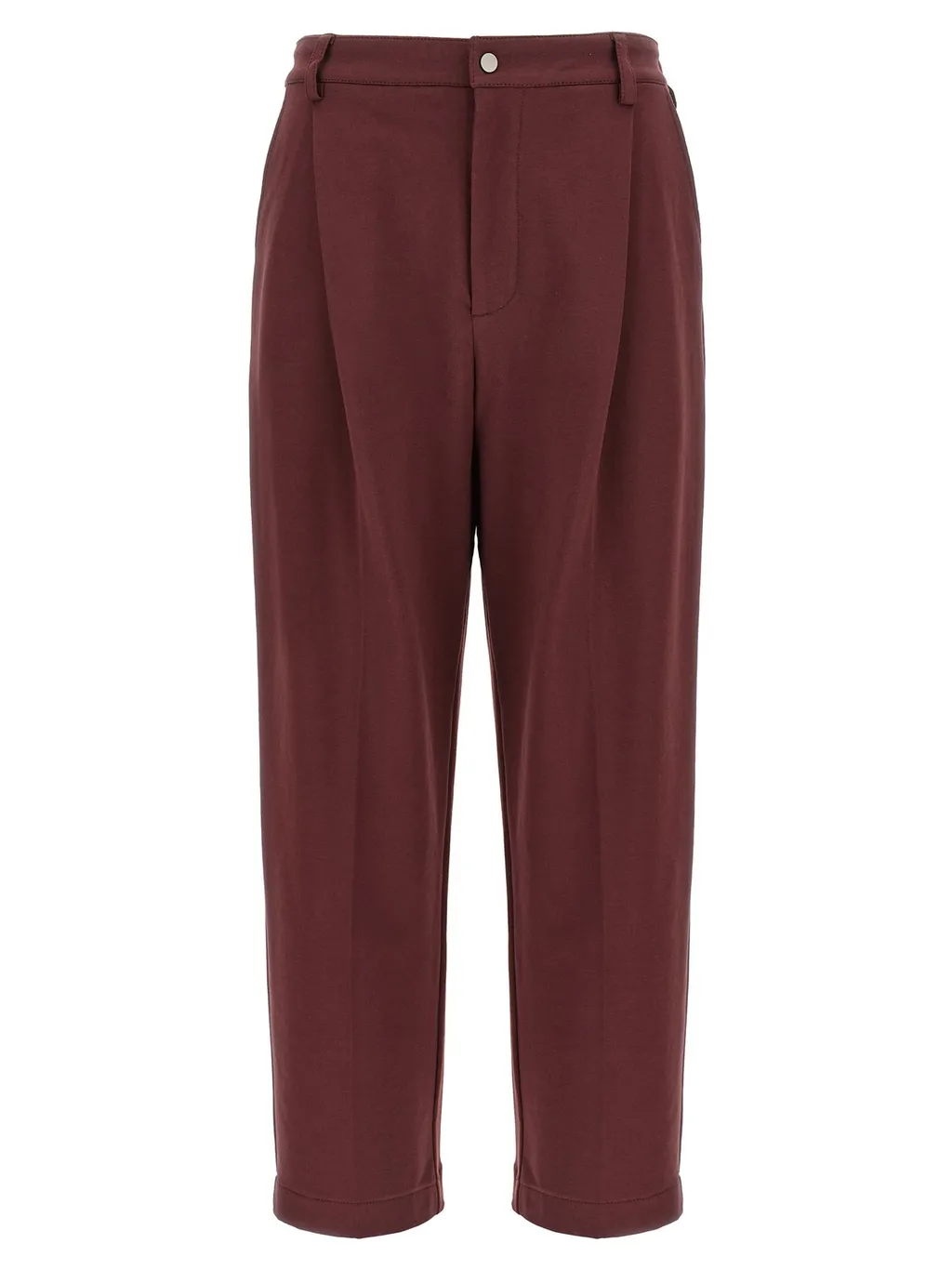 Pleat Cropped Pants