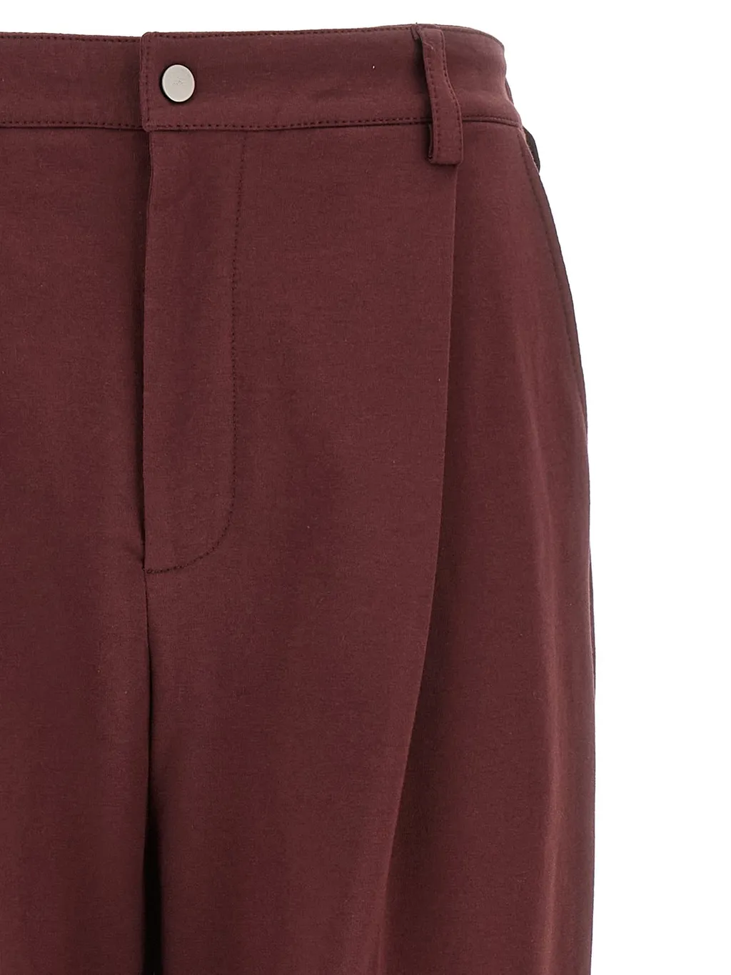 Pleat Cropped Pants