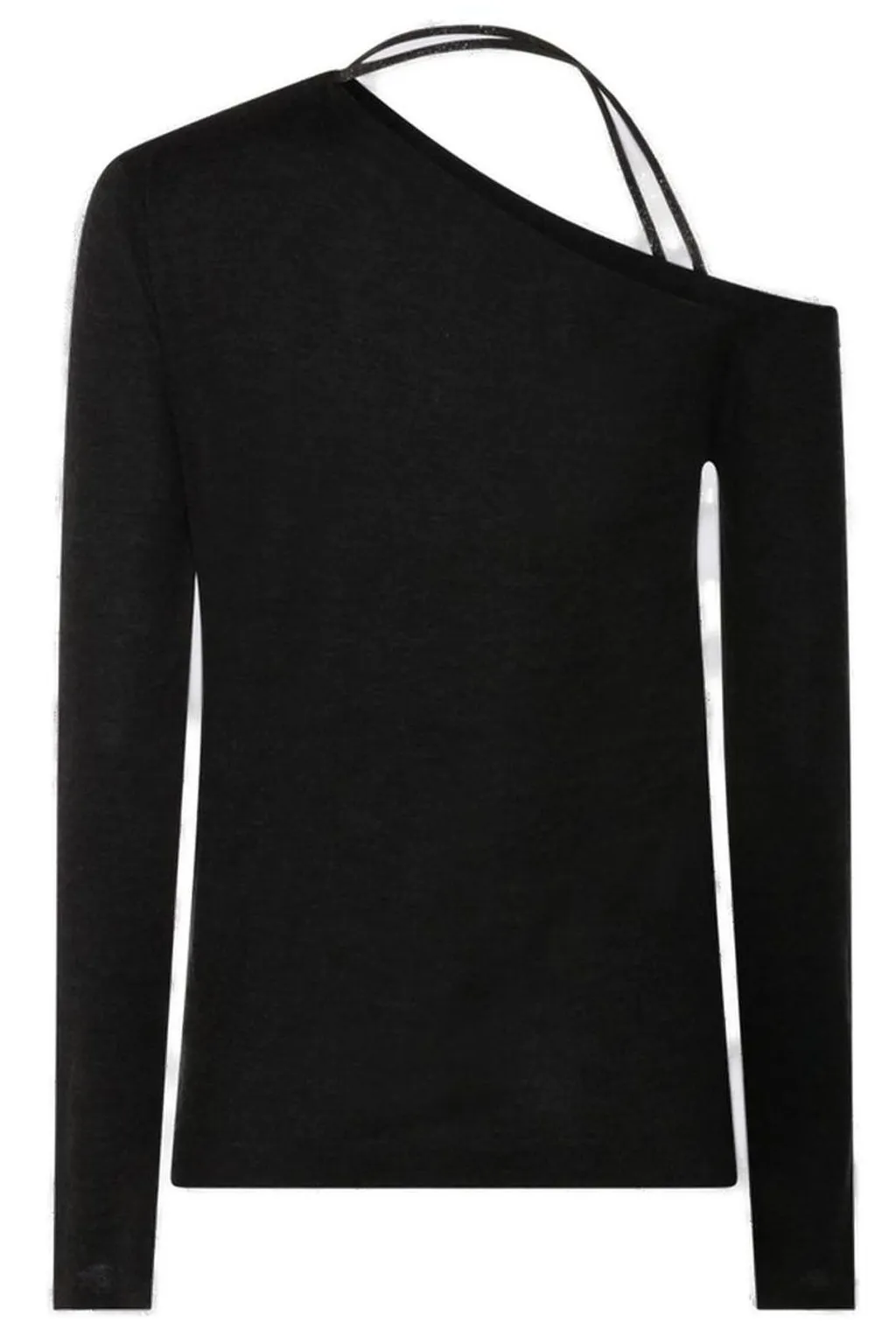 One-Shoulder Long Sleeved Knit Jumper