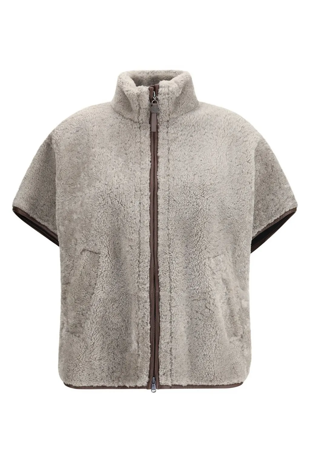 Zipped High Neck Jacket