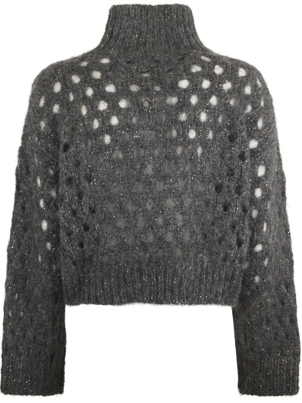 Dazzling Net Turtleneck Jumper