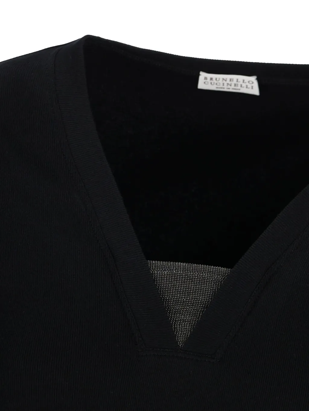 Monili Chain-Embellished V-Neck T-Shirt
