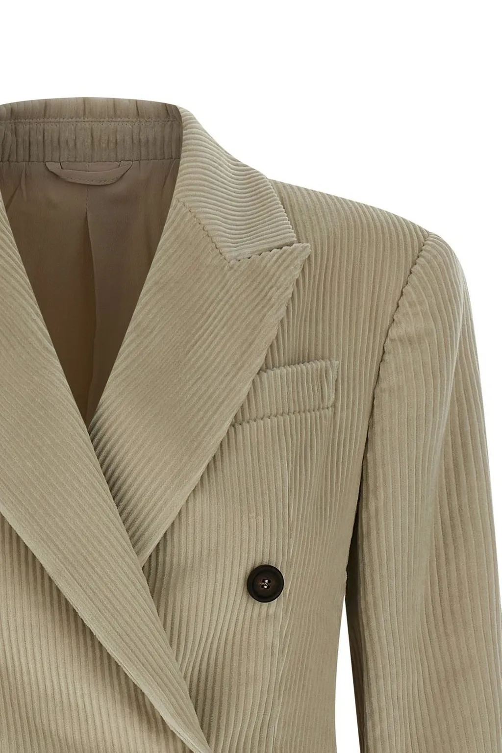 Double-Breasted Velvet Blazer