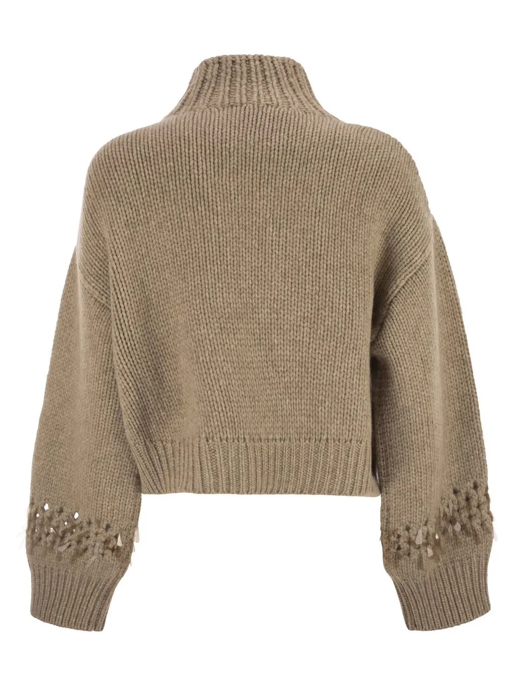 Embellished Turtleneck Jumper