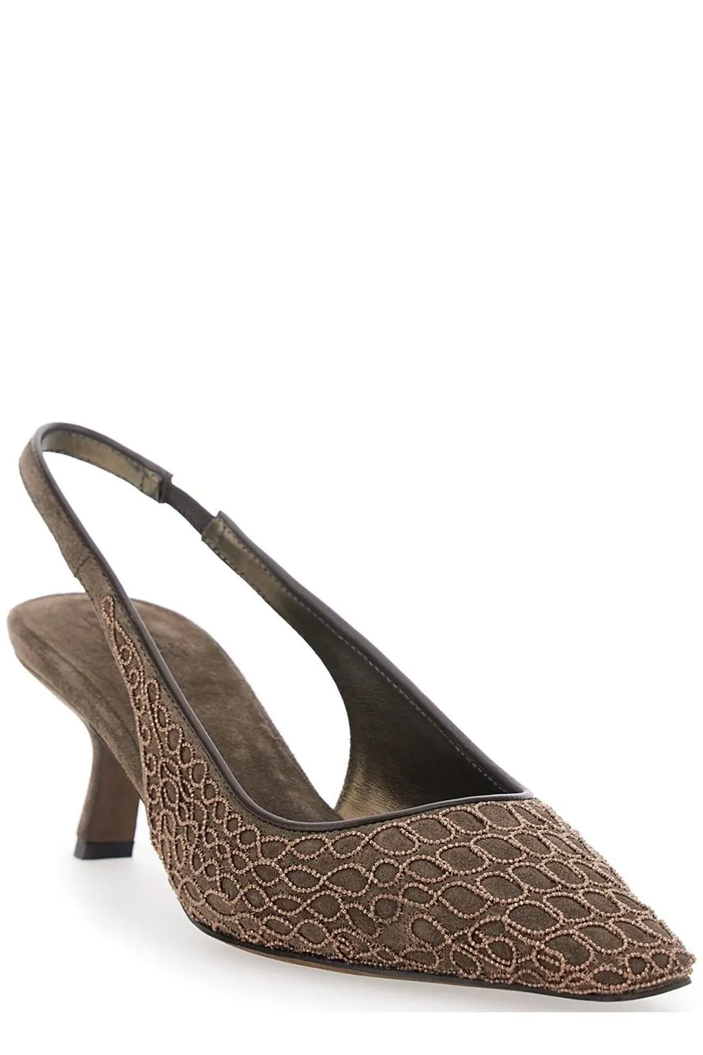 The City Slingback Pointed-Toe Pumps