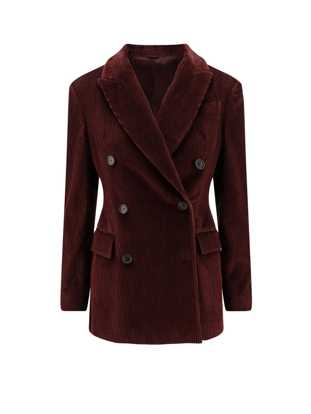 Double-Breasted Velvet Blazer