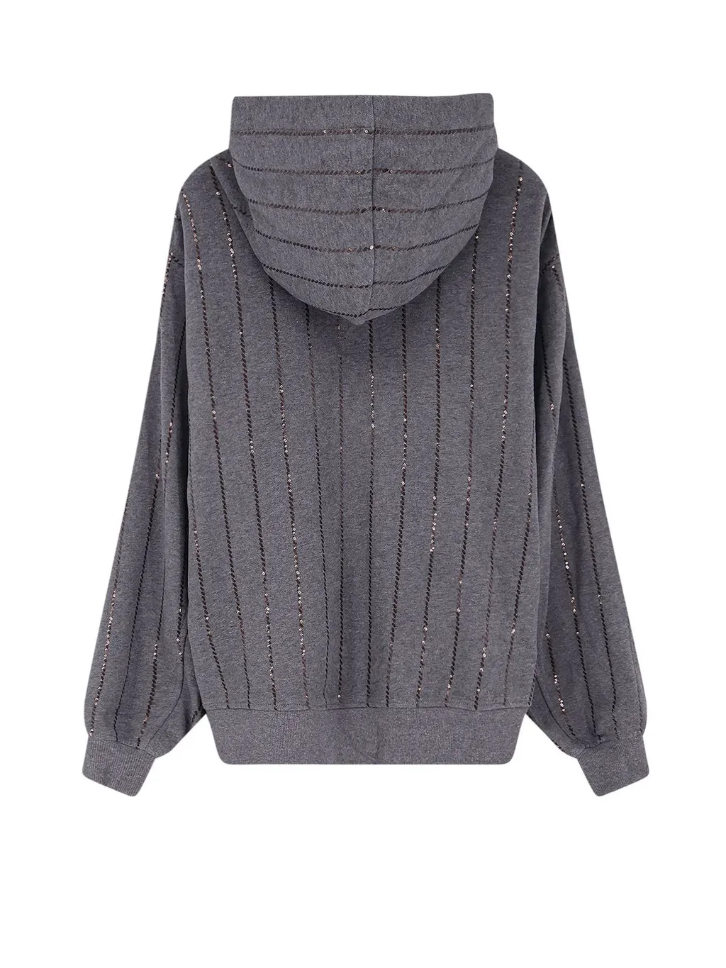 Sequin Embellished Hooded Sweater
