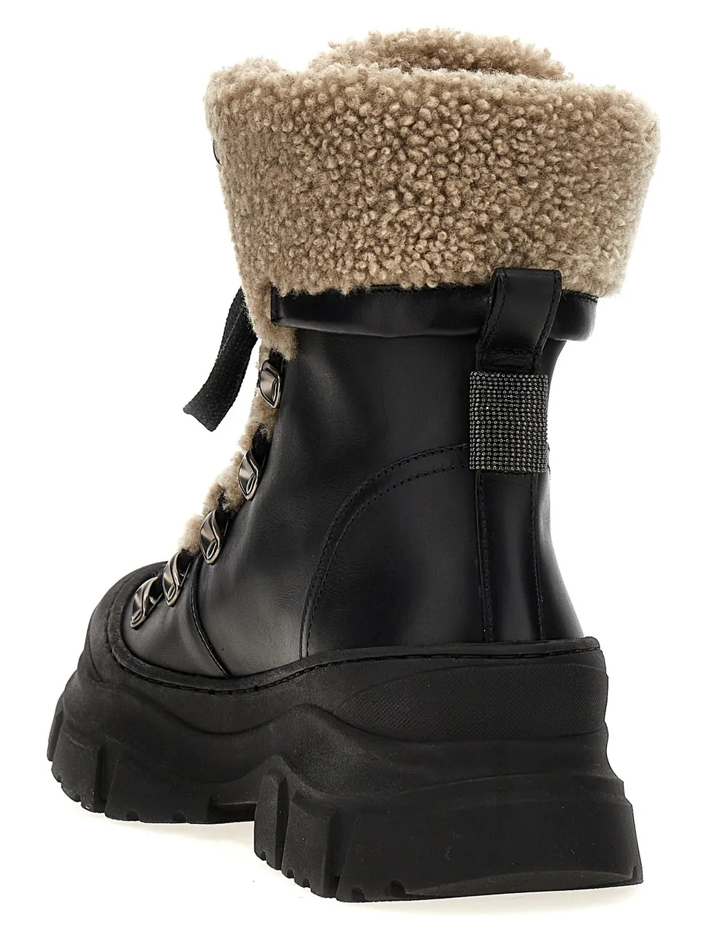 Round Toe Lace-Up Ankle Boots