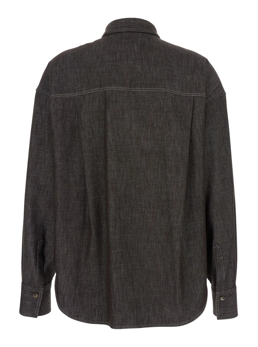 Long Sleeved Curved Hem Shirt