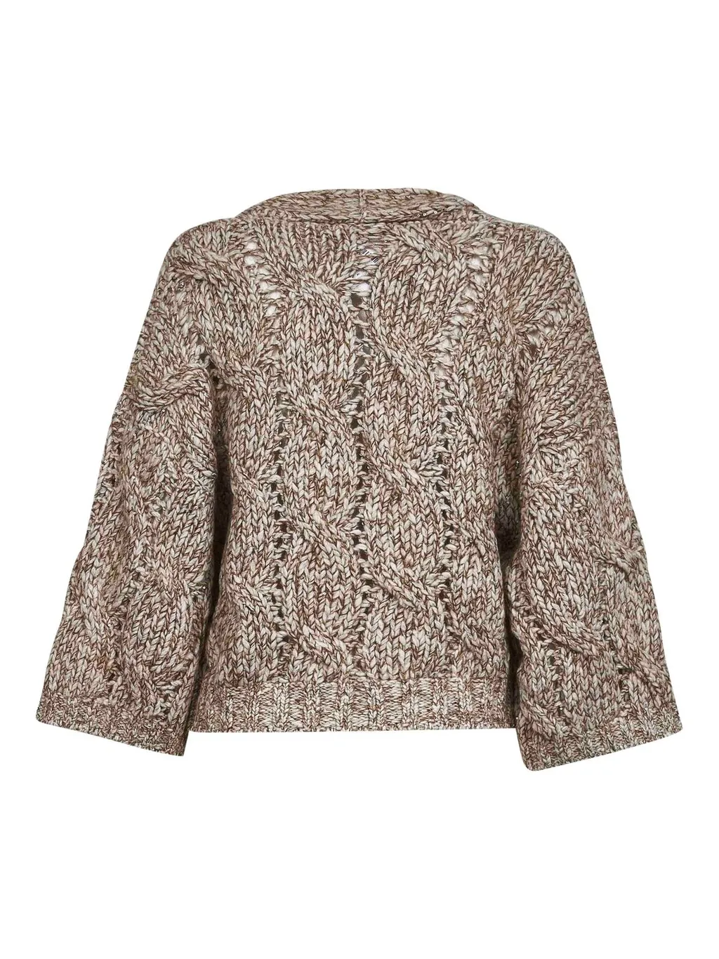 Wide Sleeved Knitted Cardigan