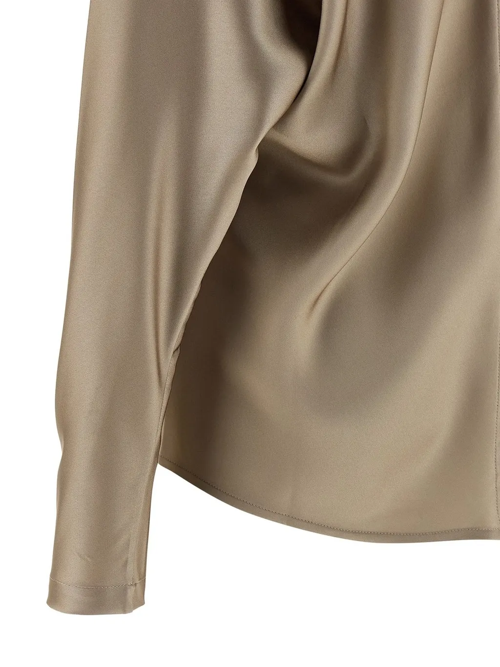V-Neck Long-Sleeved Blouse