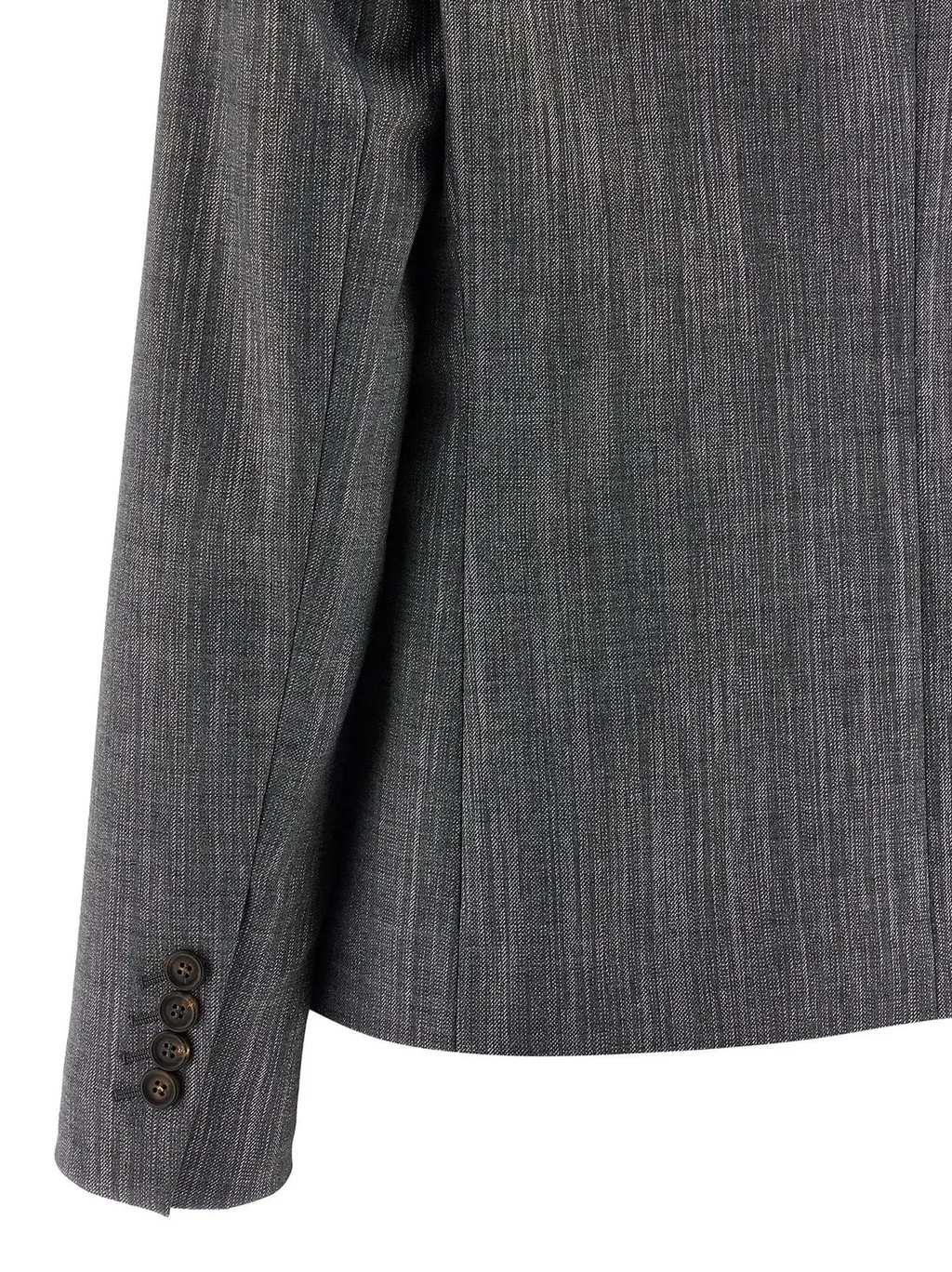 Monile Detailed Double-Breasted Blazer