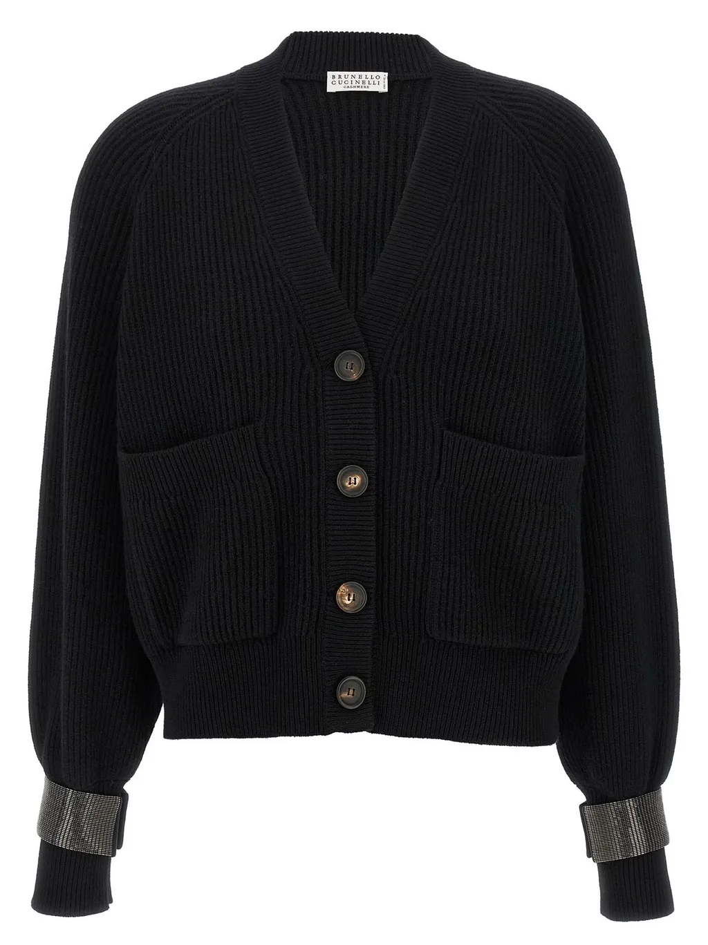 V-Neck Long Sleeved Cardigan
