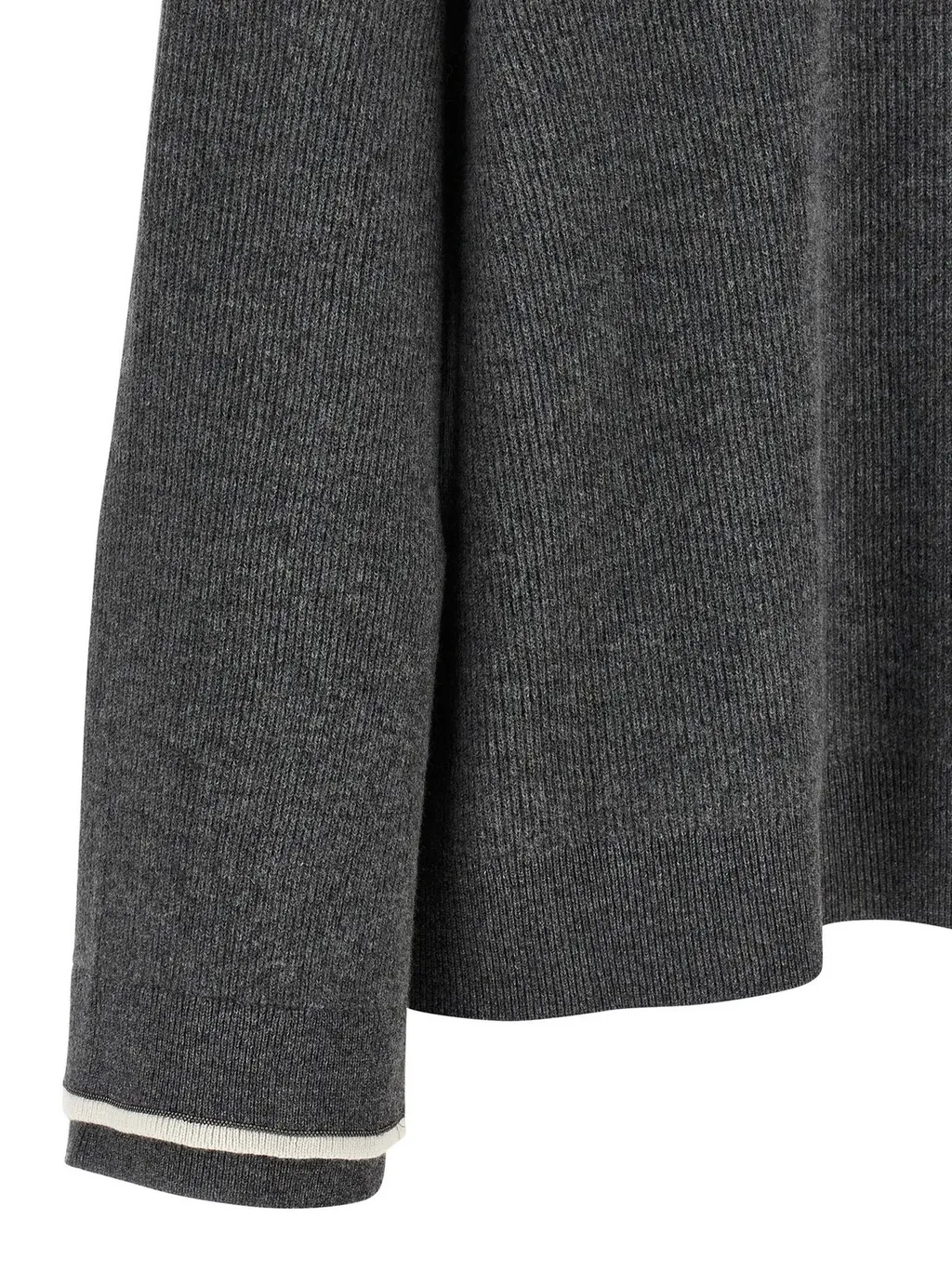 Monile Detailed Knit Hoodie