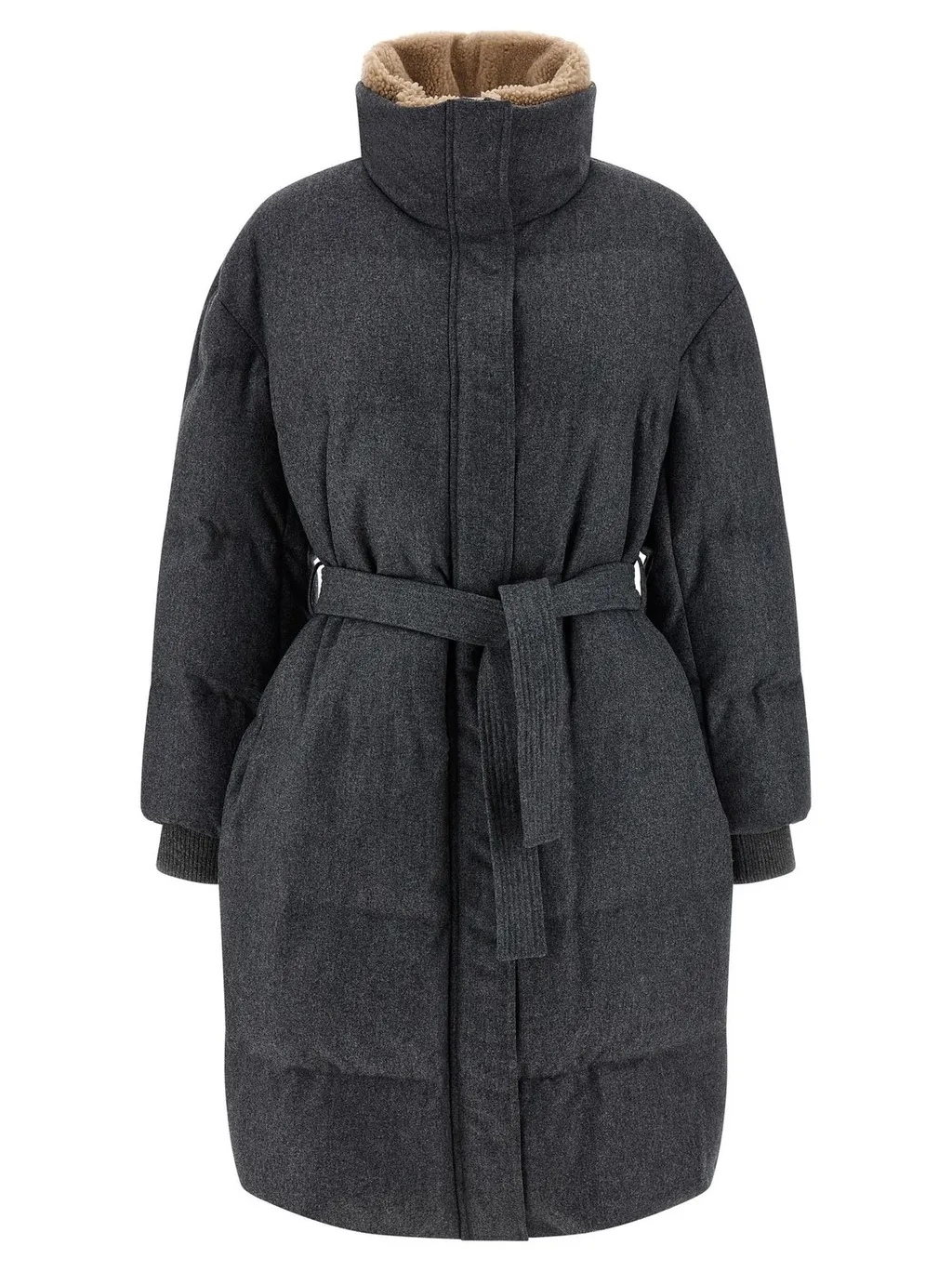 Flannel Down Coat
