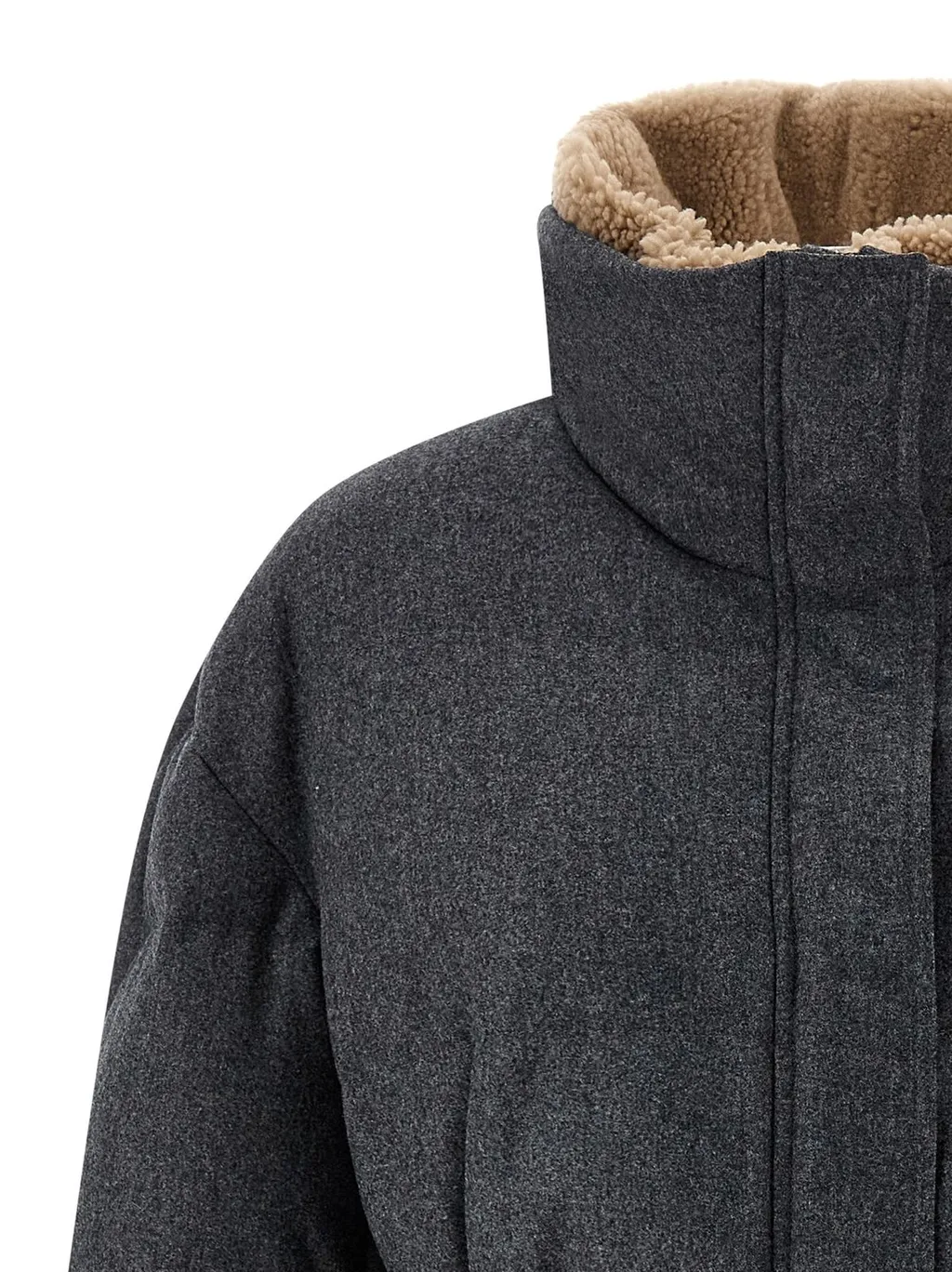 Flannel Down Coat