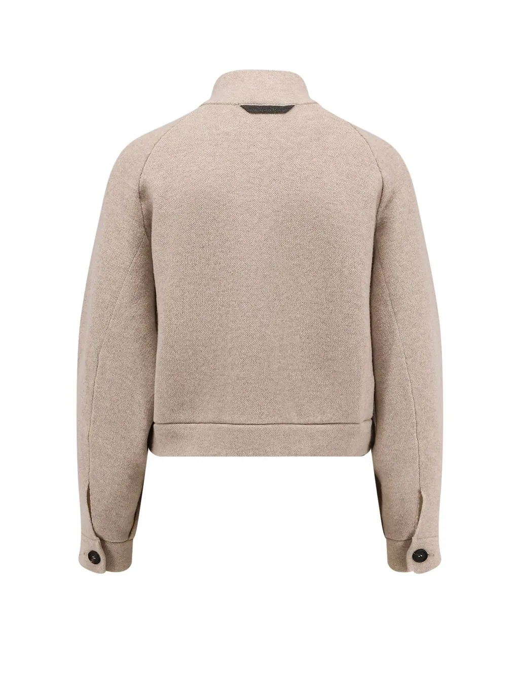 Monili-Detailed High-Neck Jacket