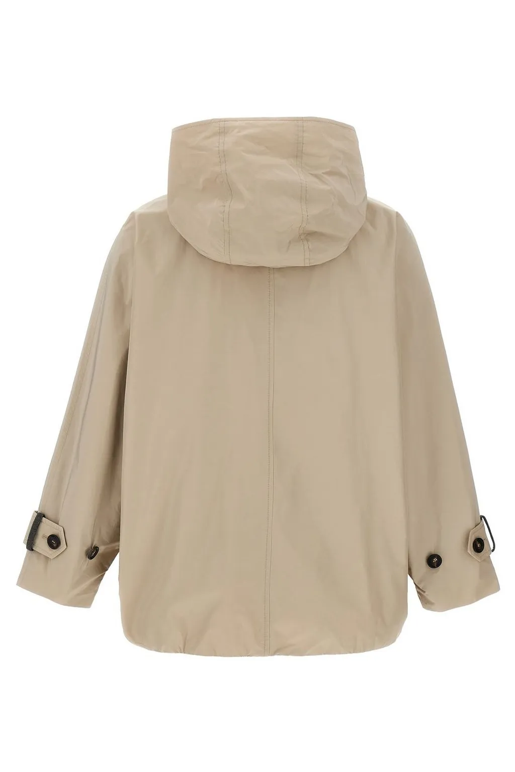 Double-Breasted Hooded Coat