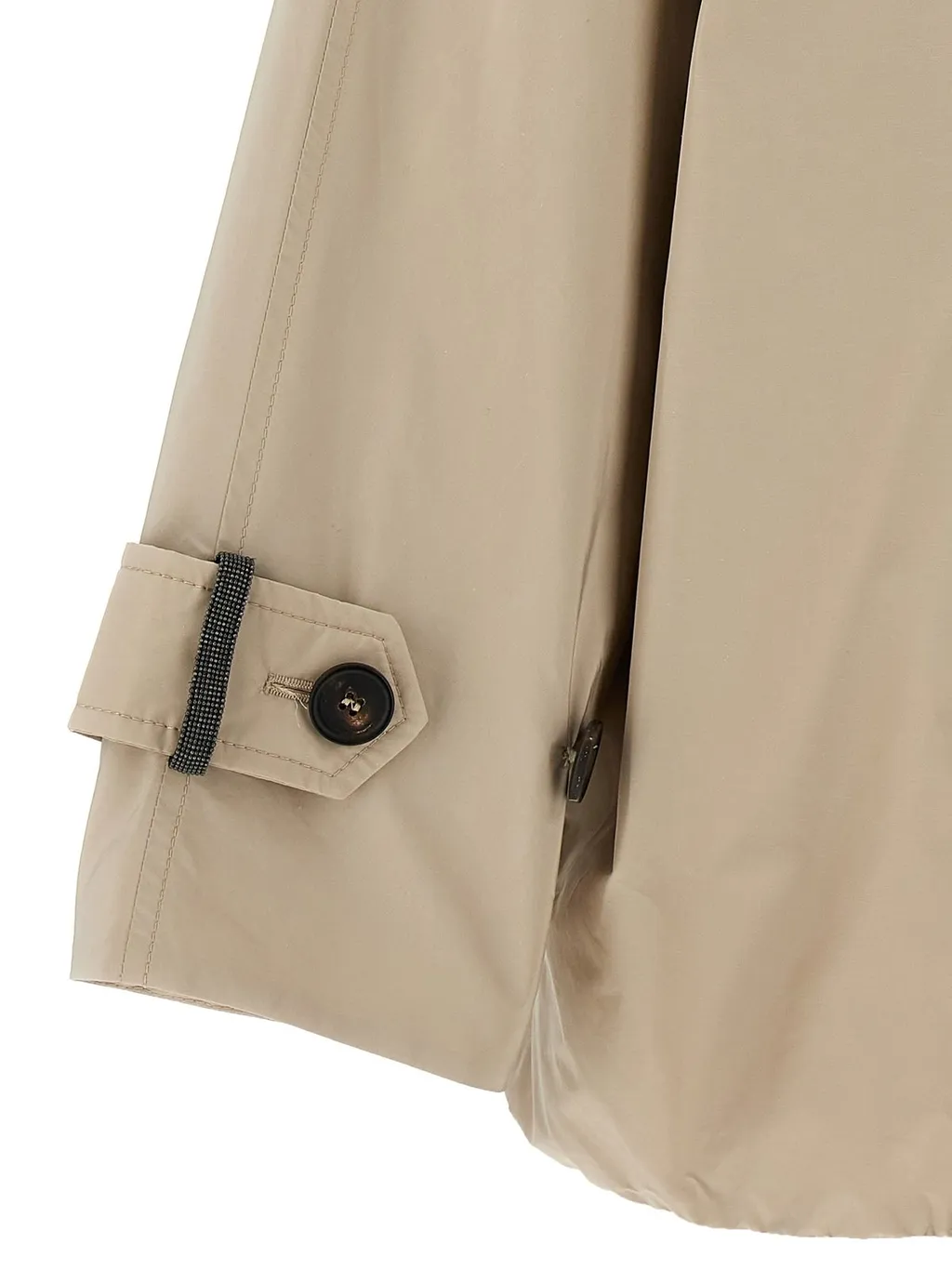 Double-Breasted Hooded Coat