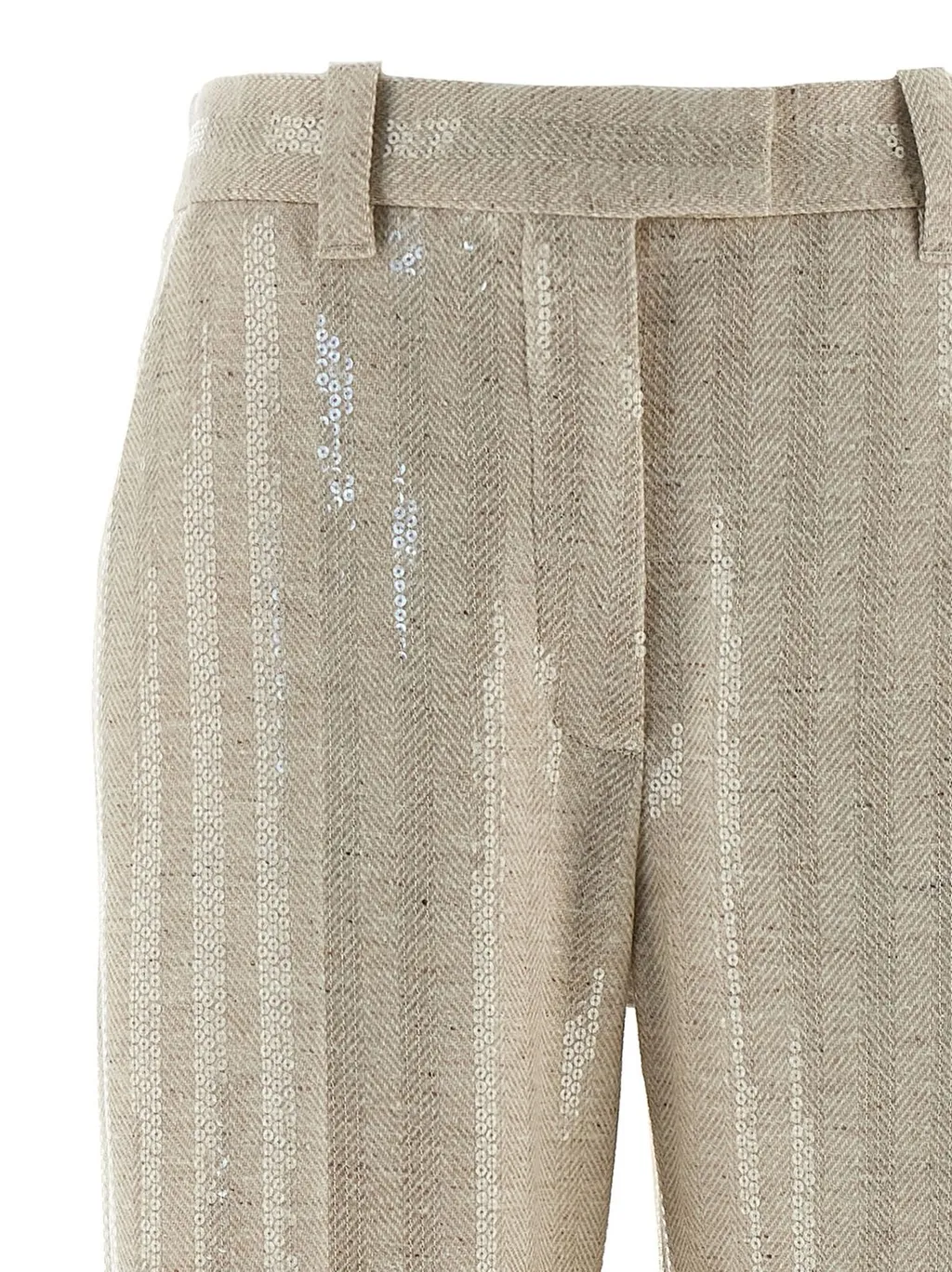 Sequin-Embellished Pants