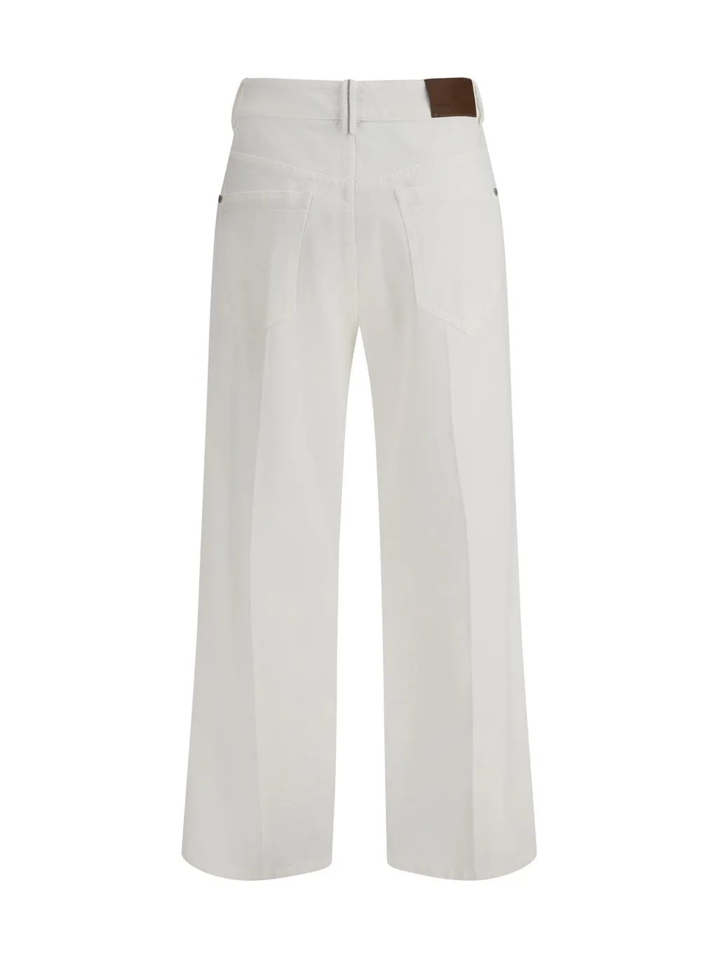 Logo Patch Wide-Leg Jeans