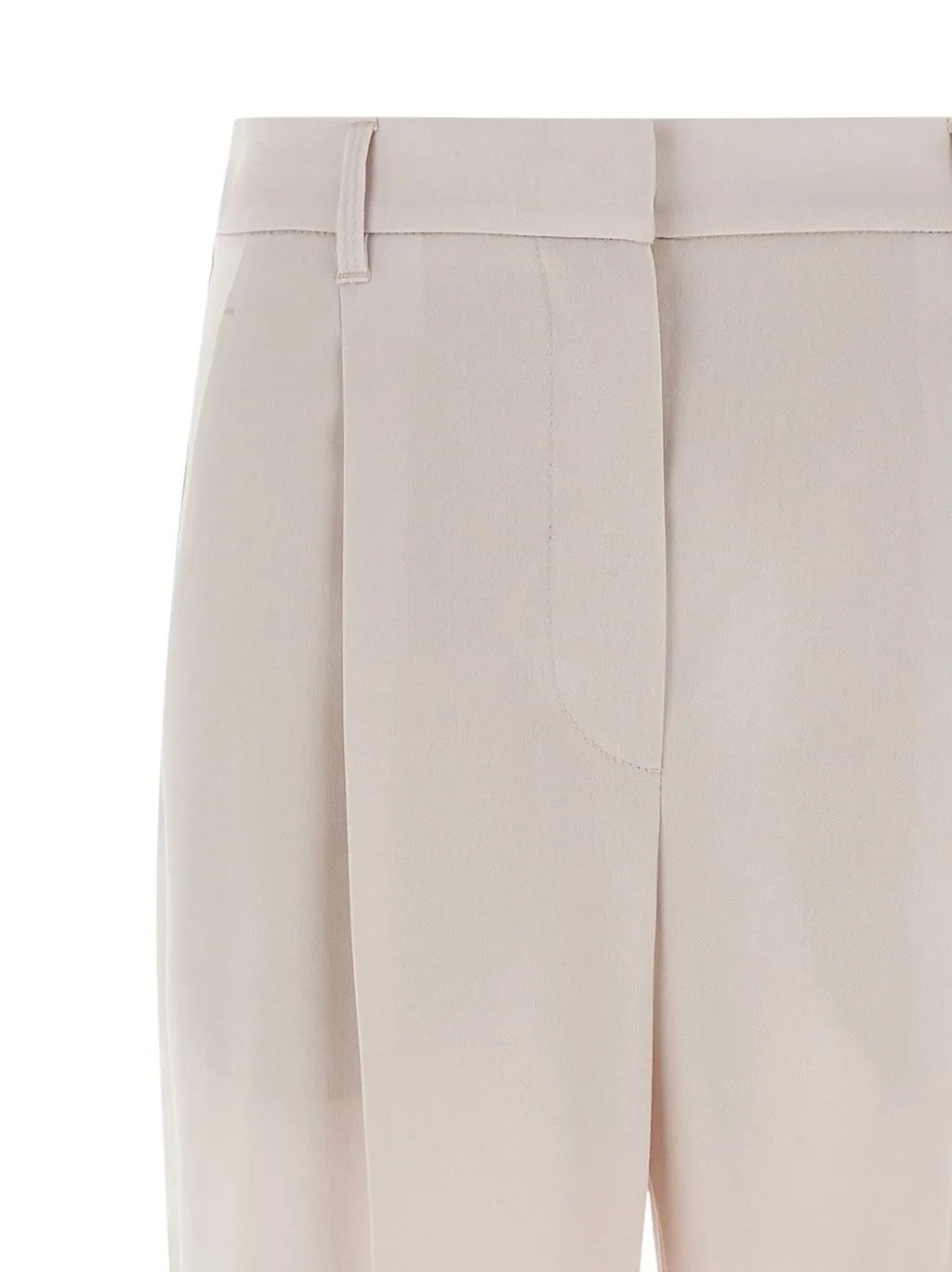 Pleated Straight Leg Pants