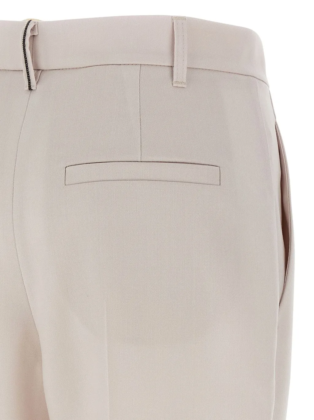 Pleated Straight Leg Pants