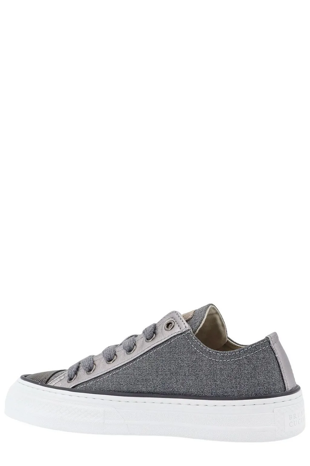Panelled Lace-Up Sneakers