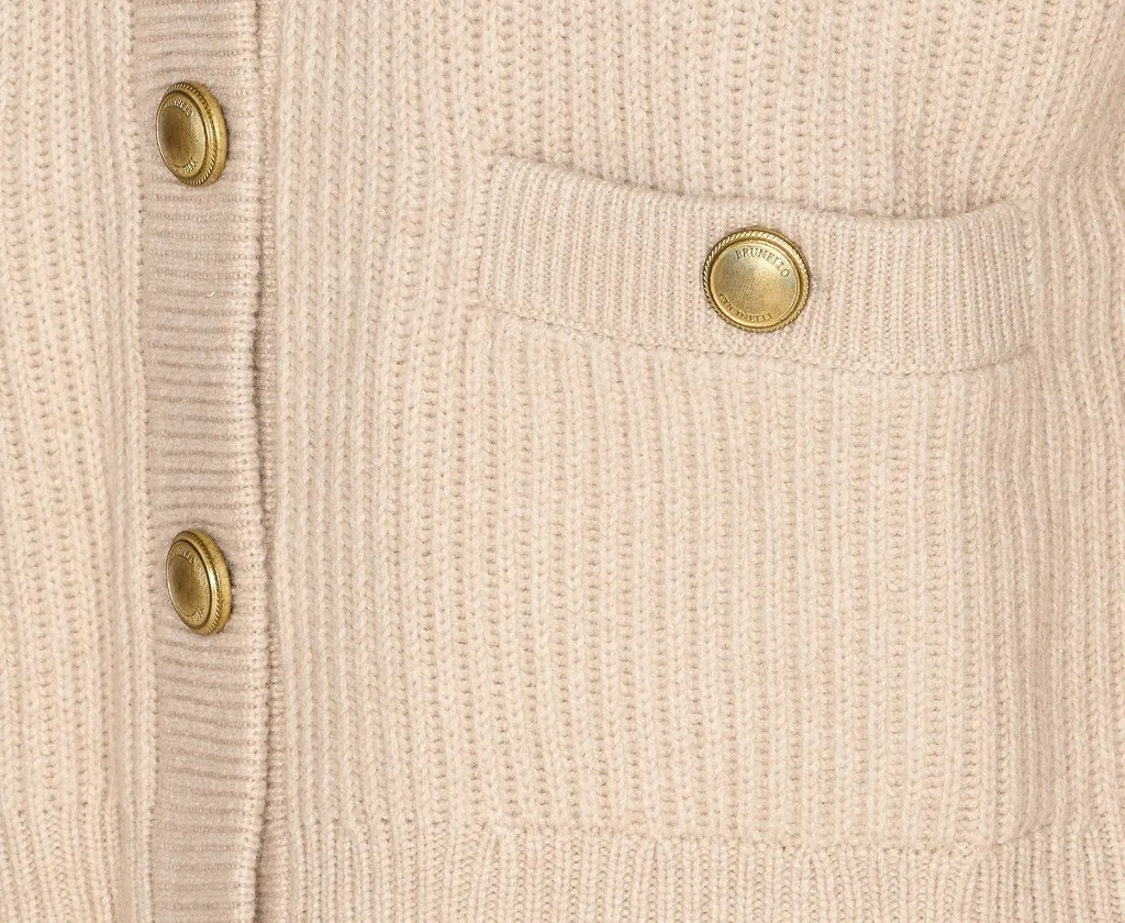 Crewneck Knitted Cardigan