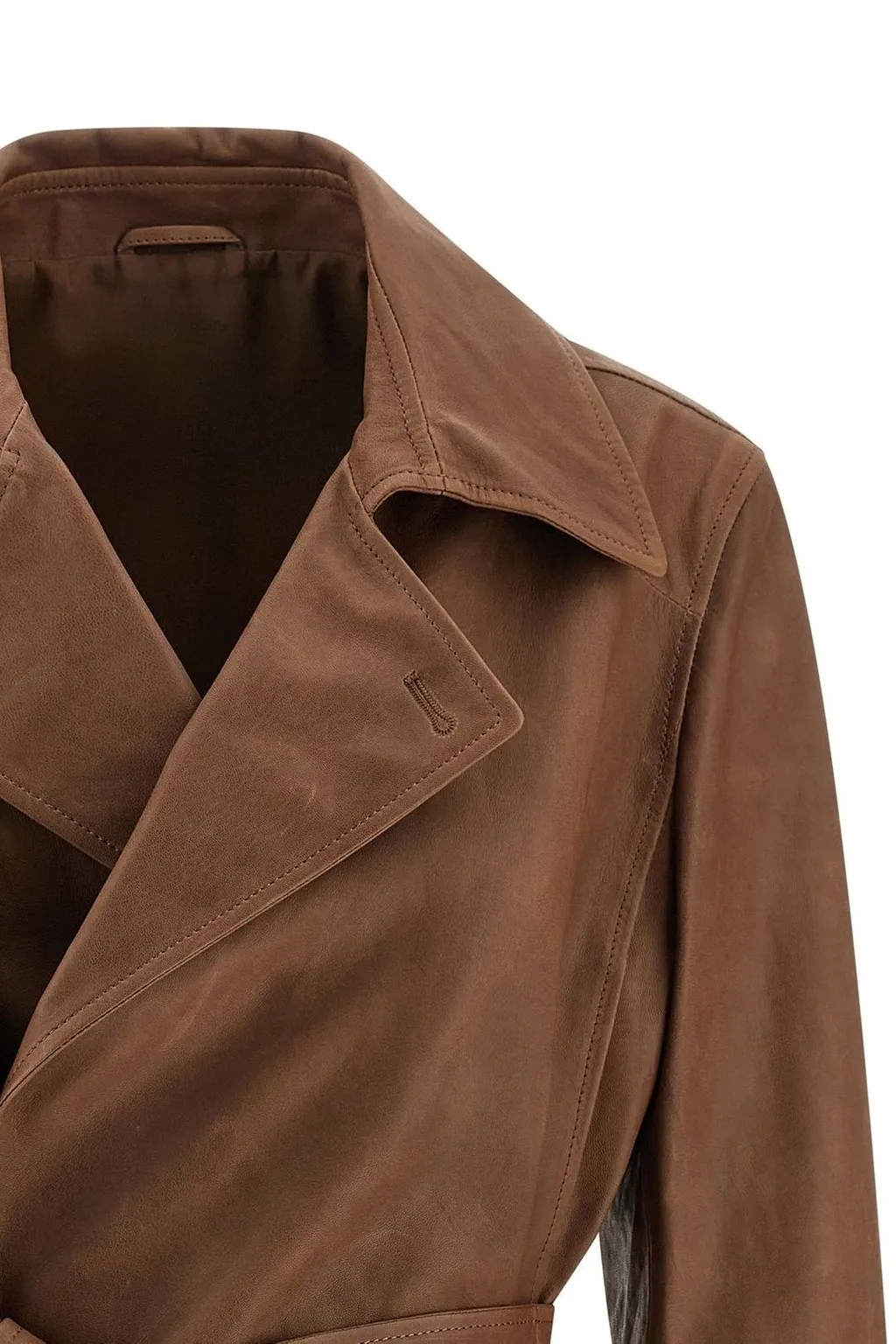 Vintage Cropped Trench Jacket