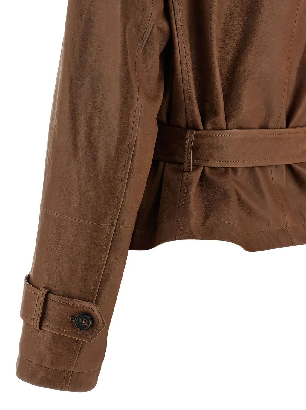 Vintage Cropped Trench Jacket