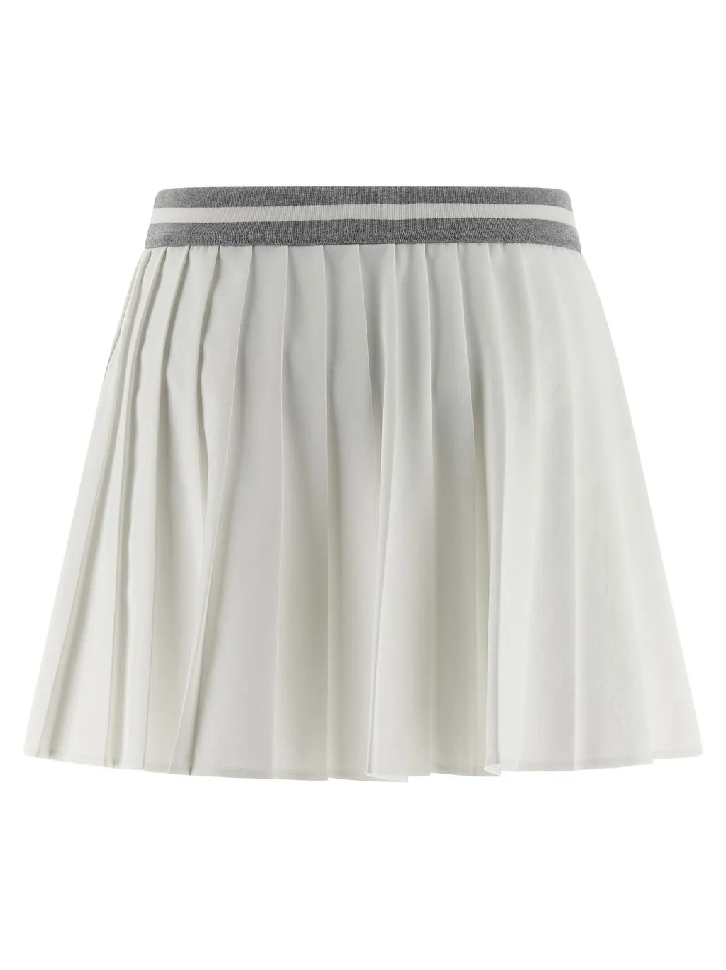 Logo Pleated Skirt