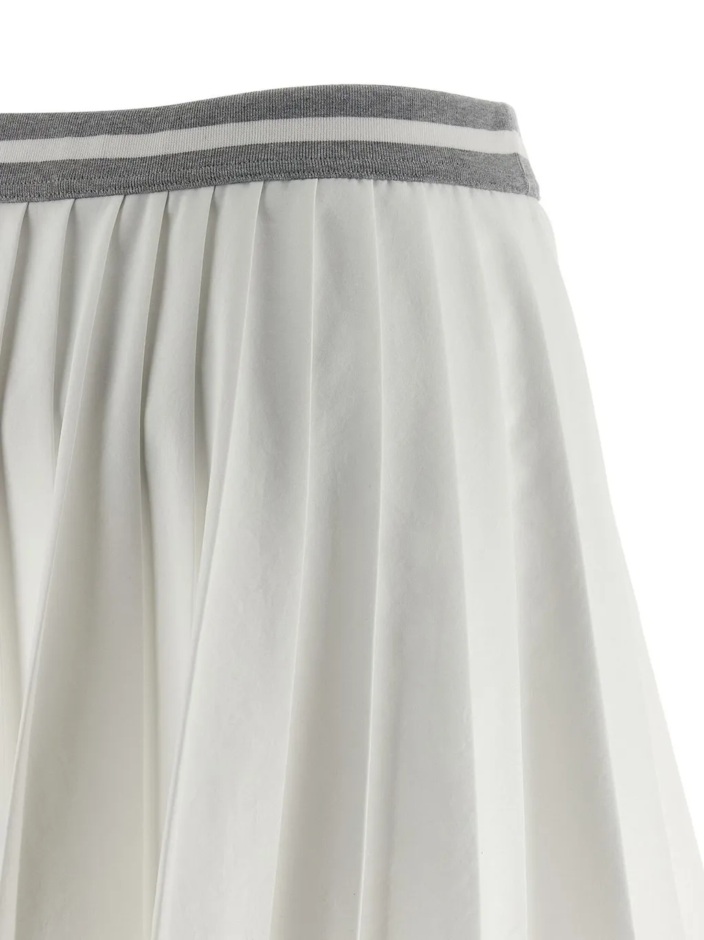 Logo Pleated Skirt