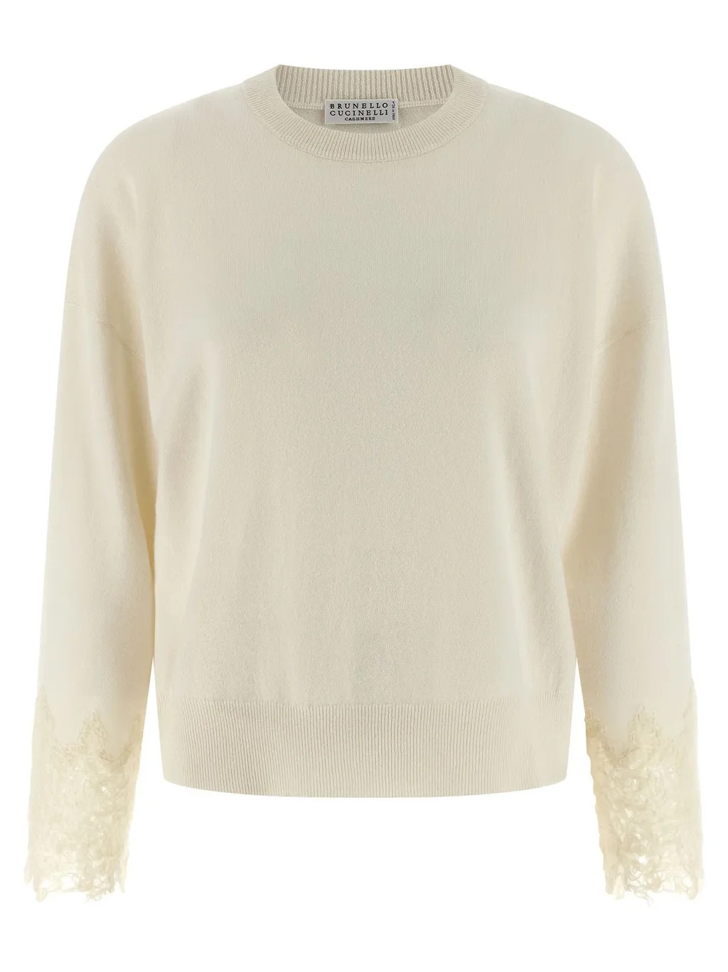 Lace Detailed Long Sleeved Sweater