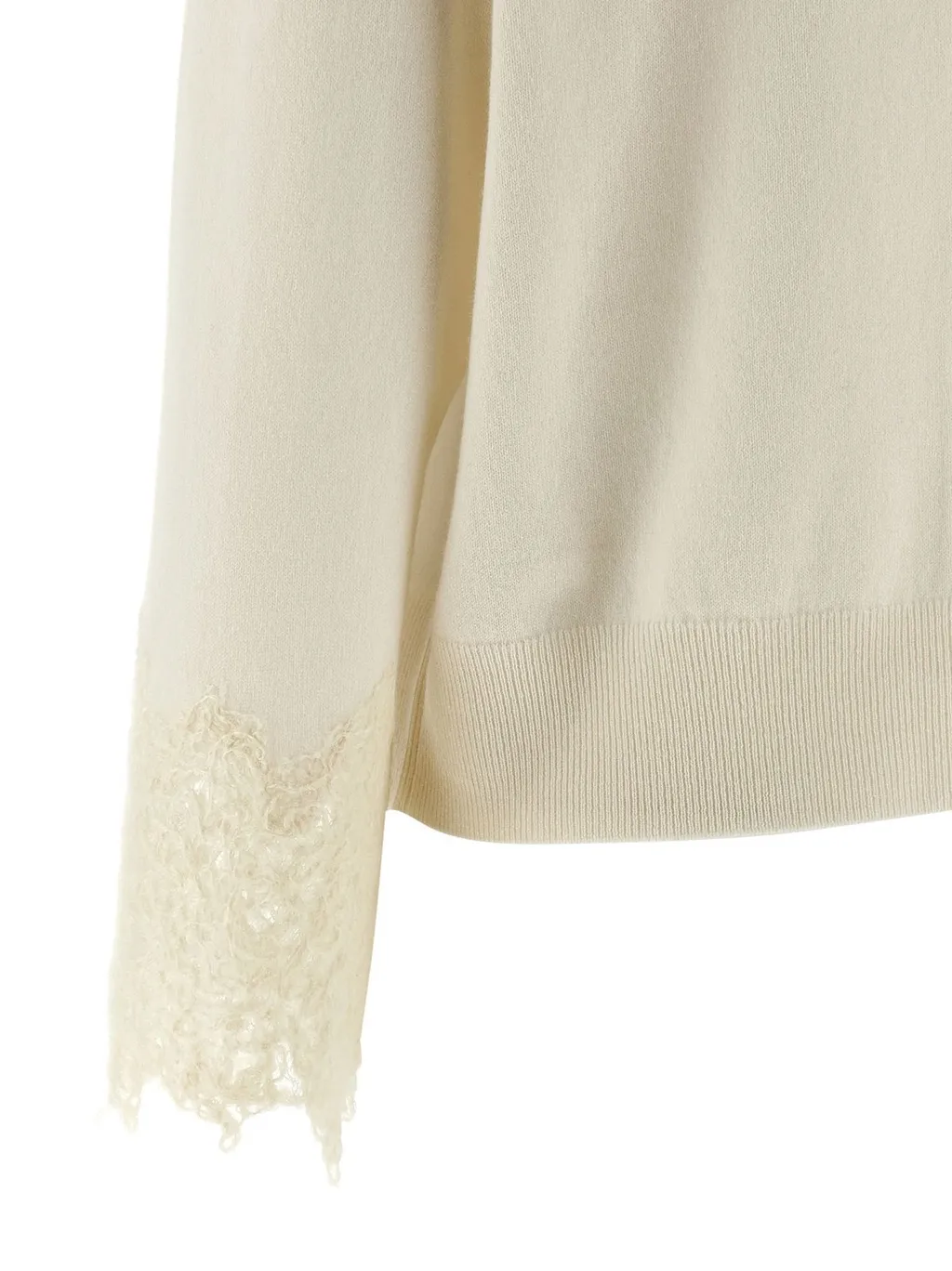 Lace Detailed Long Sleeved Sweater