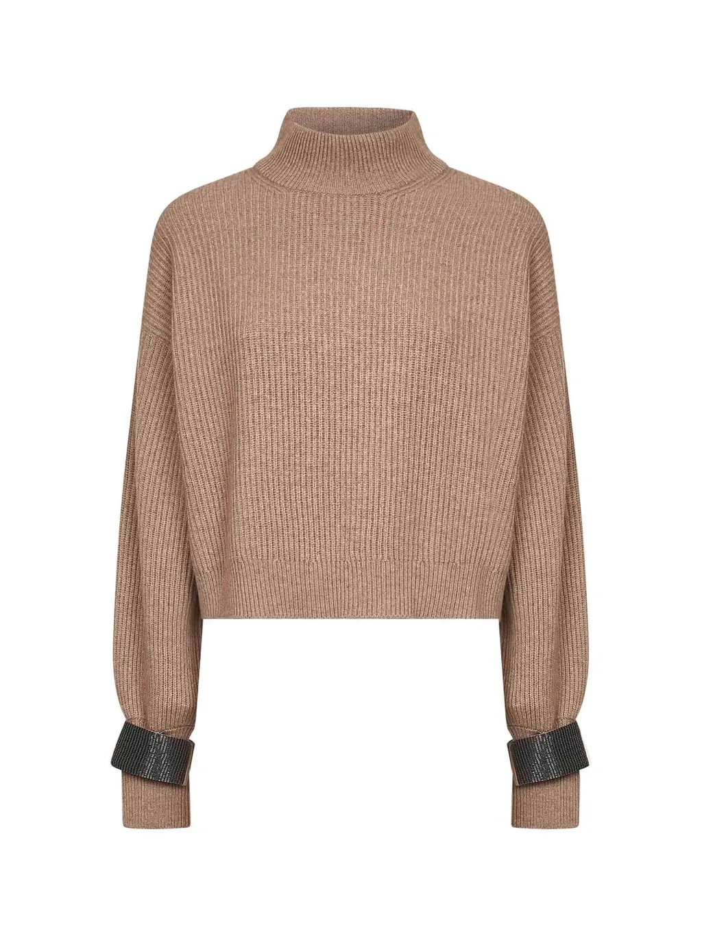 High Neck Monili Detailed Sweater