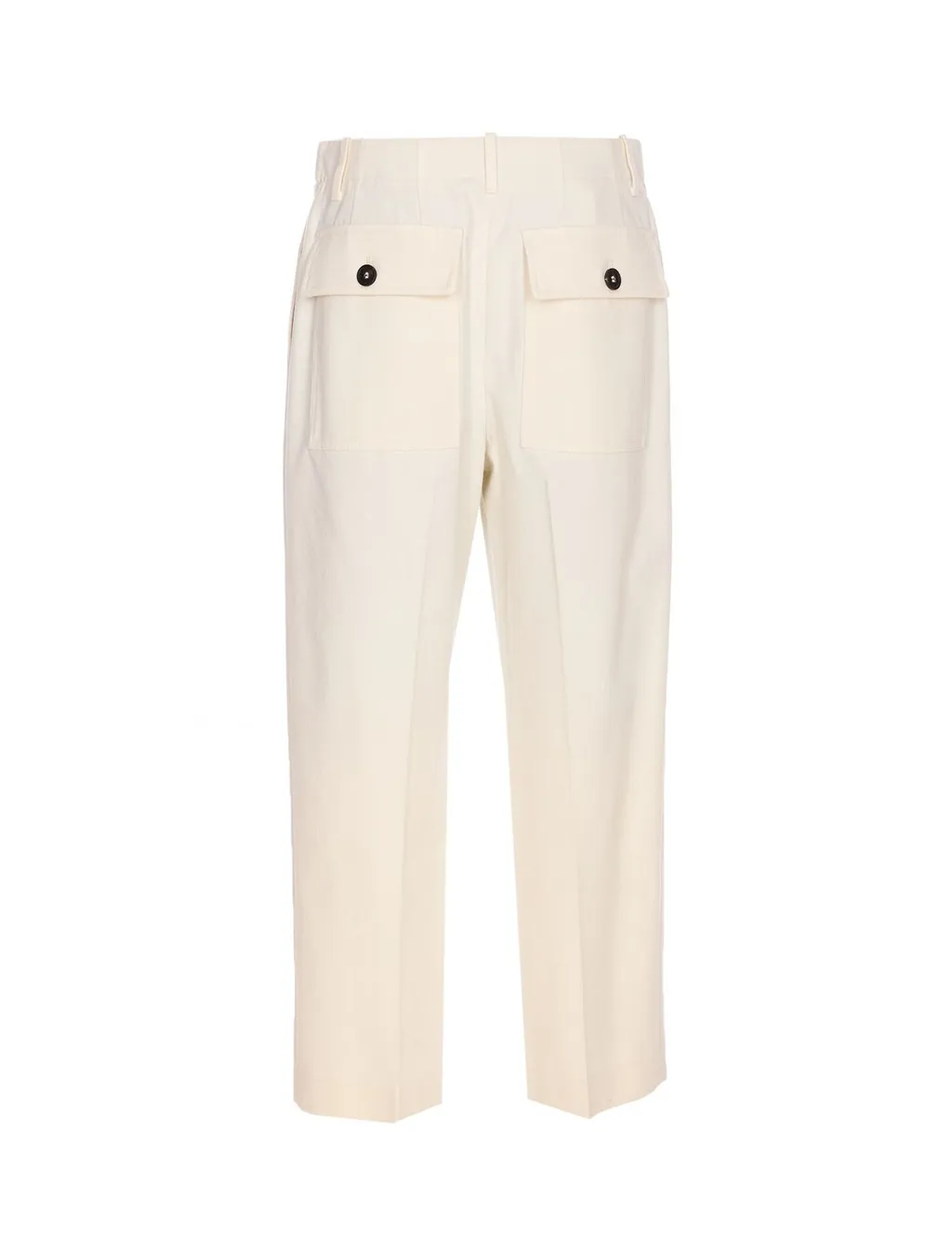 Pleated Cropped Trousers
