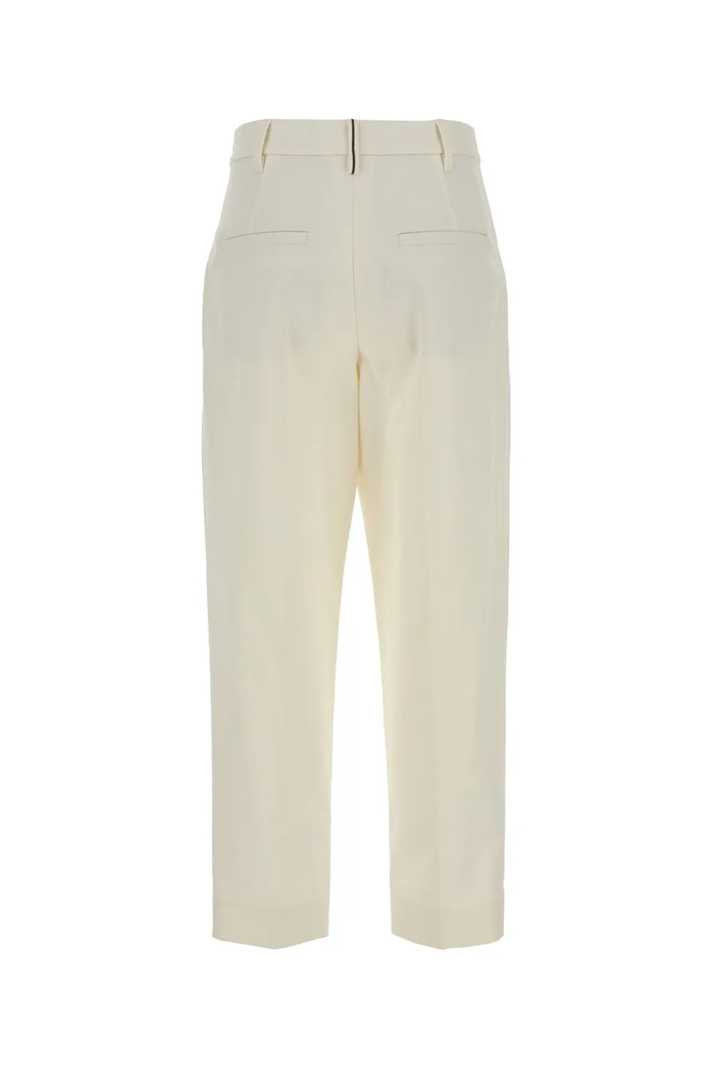 Pleated Straight Leg Trousers