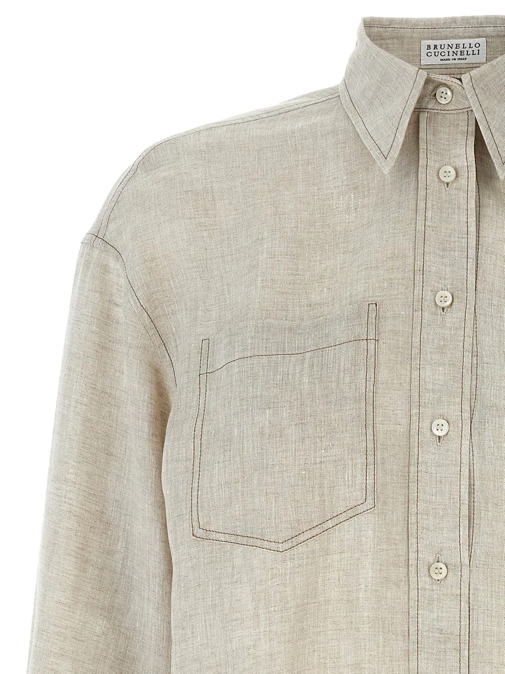 Contrast Stitched Shirt