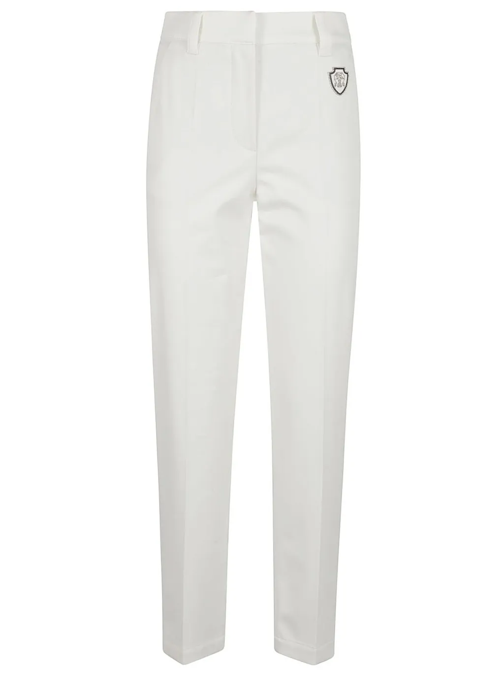 Logo Embroidered Straight Leg Pants