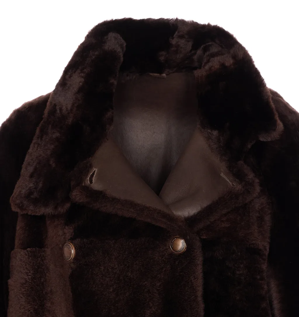 Double-Breasted High Neck Jacket