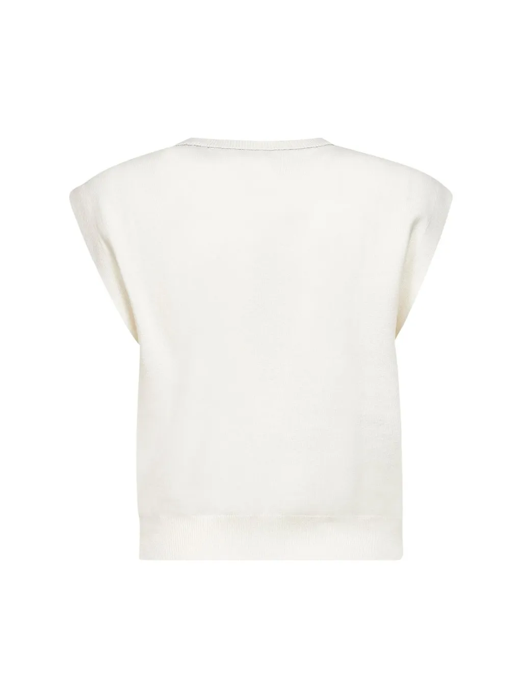 Cap Sleeved Crewneck Sweater